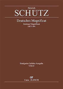Heinrich Schütz: Meine Seele erhebt den Herrn - Noten | Carus-Verlag Heinrich Schütz Meine Seele erhebt den Herrn