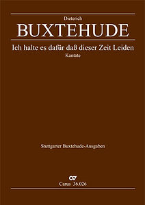 Dieterich Buxtehude Ich halte es dafür