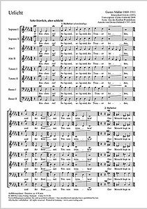 Gustav Mahler Urlicht. Vocal transcription by Clytus Gottwald