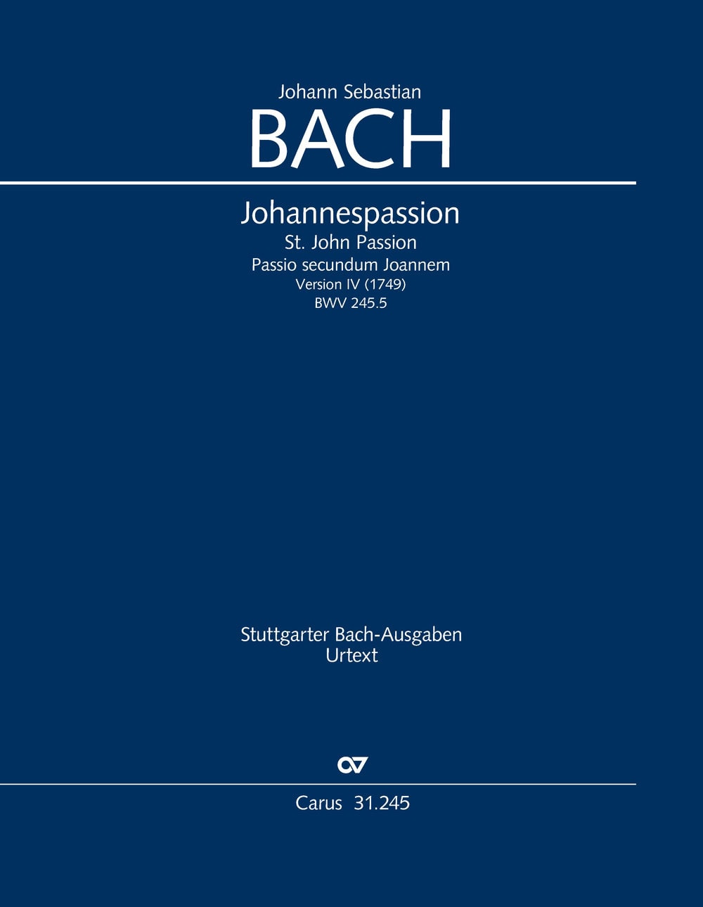 Johannespassion Coverbild