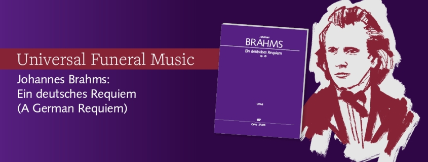 Banner Universale Trauermusik Brahms EN