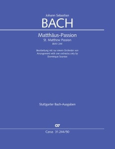 Bach Matthäus-Passion Bearbeitung mit einem Orchester (arr. D. Sourrisse)